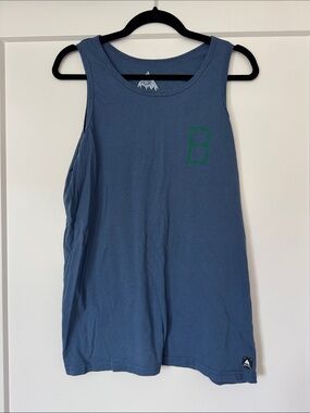 Men’s Burton Blue Sleeveless Cotton Tank Top